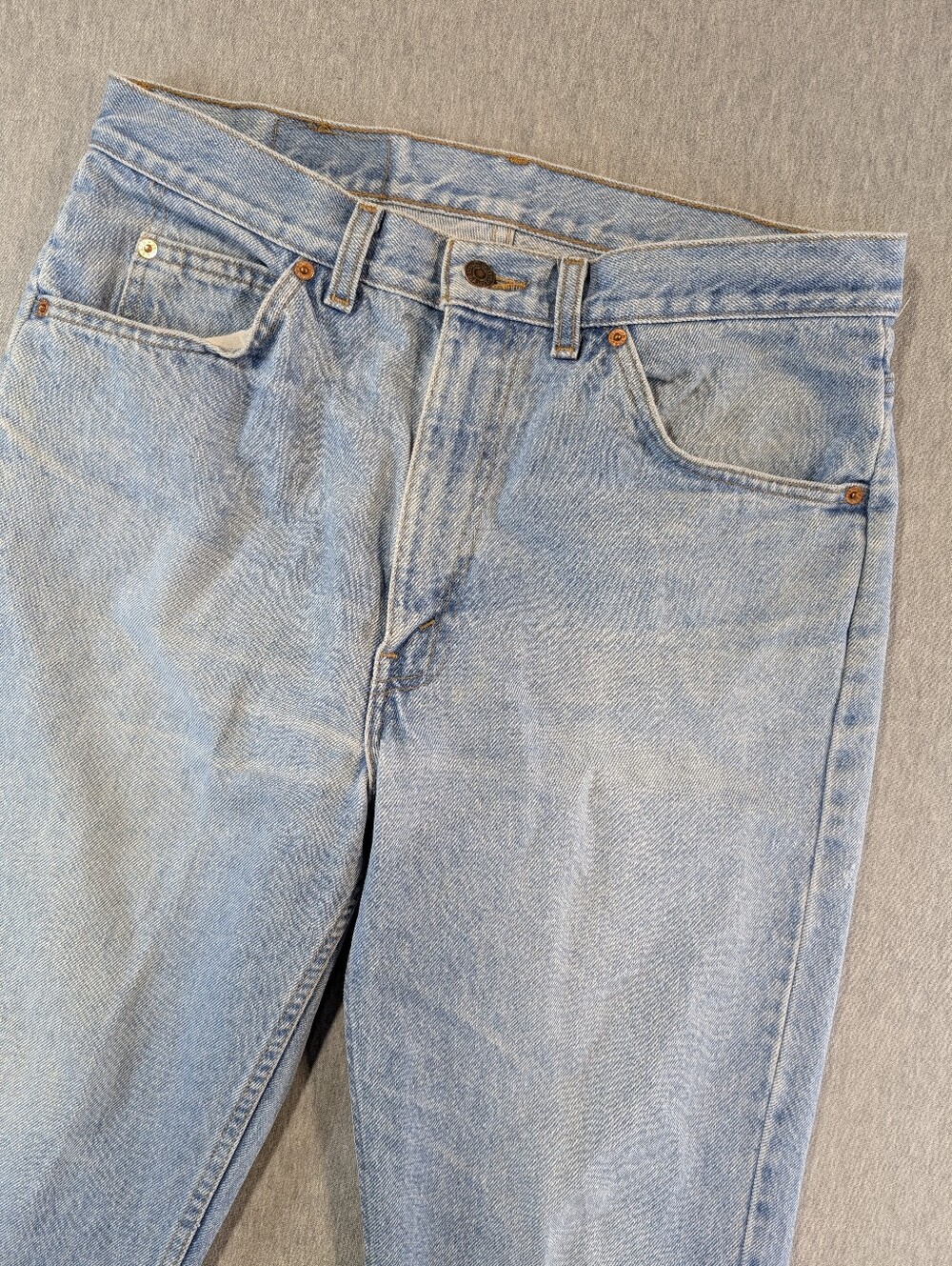Vintage Levi's 506 Straight Leg Jeans Men's 34 X 32 Light Wash Blue